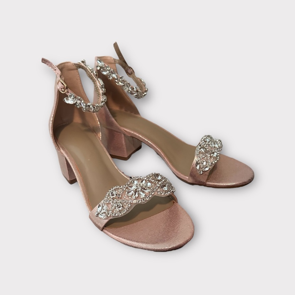 These are brand new custom order Emilie Bridal heels never worn.